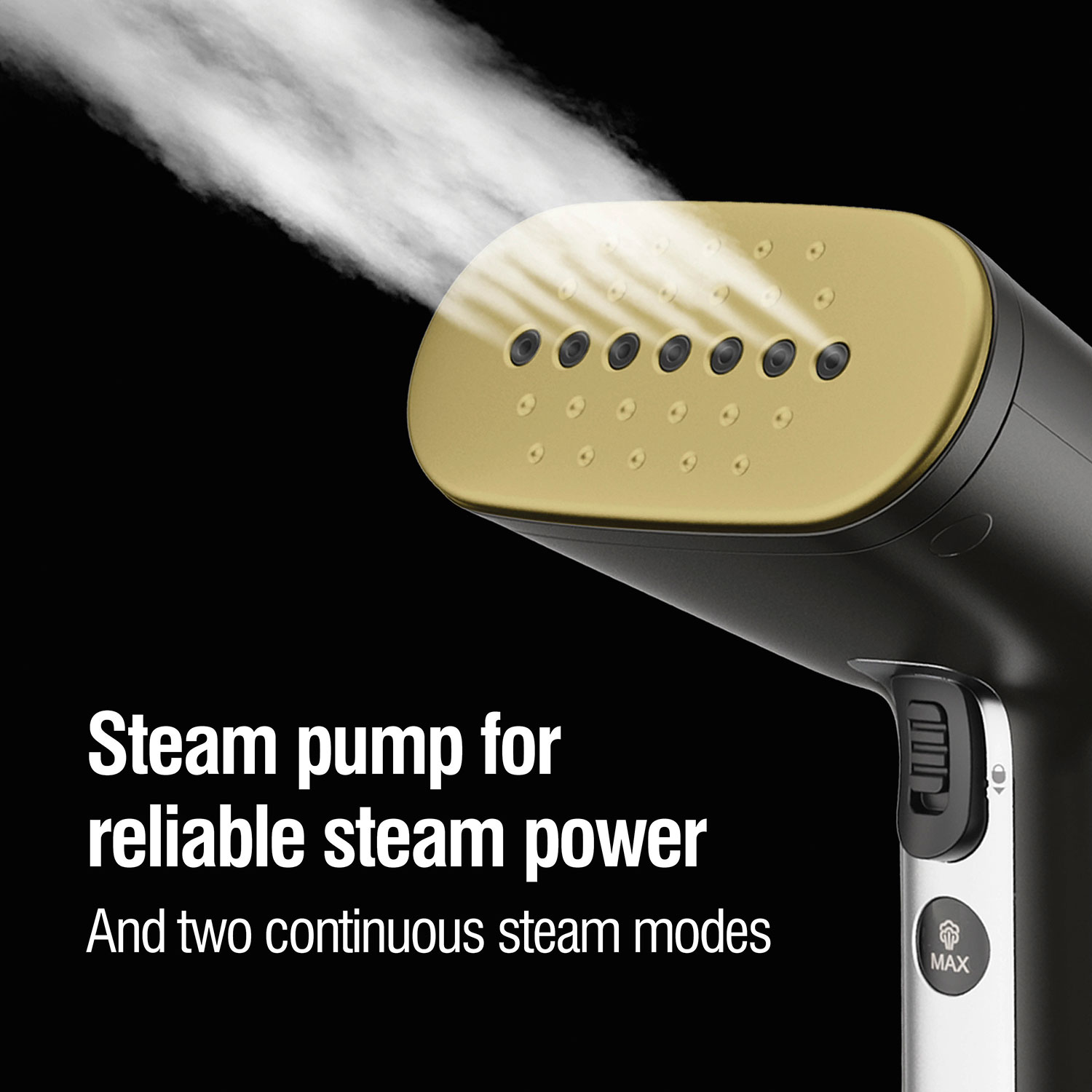 Steam pump for reliable steam power and two continuous steam modes